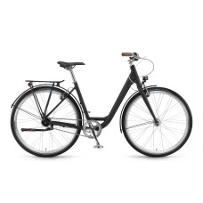 Велосипед Winora Lane Monotube 7s Nexus FW 28", рама 46 см, черный матовый, 2019